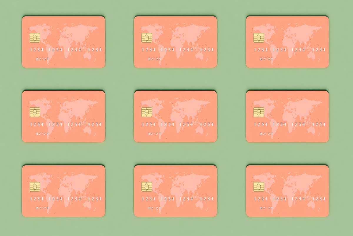 multiple orange credit cards